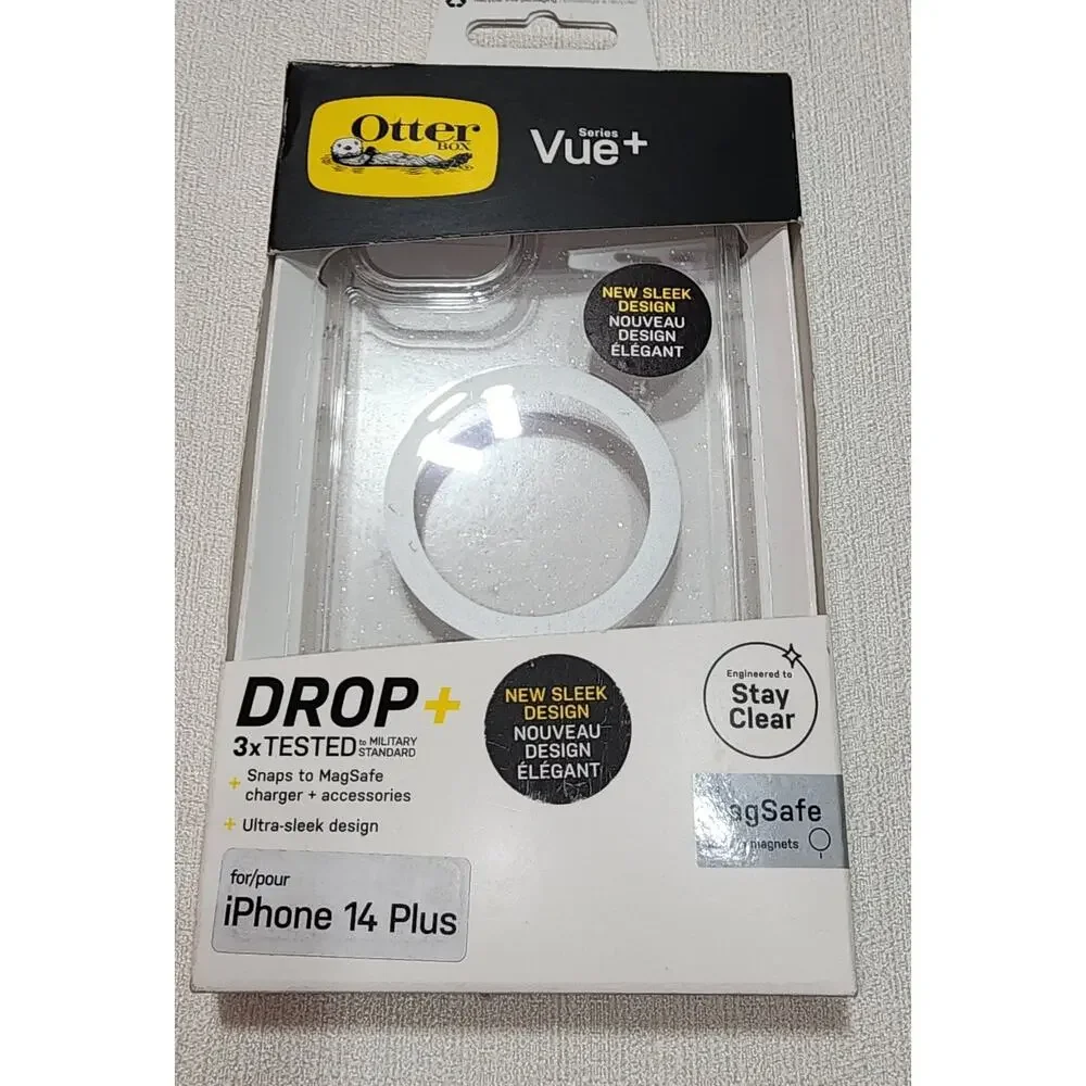 Otterbox series Vue plus iPhone 14 plus clear Glitter